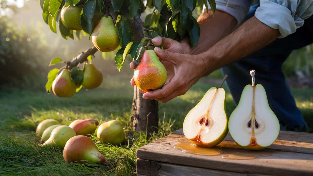 Dlaczego twoje gruszki z drzewa są mączyste zamiast soczyste i moment zbioru który zmienia wszystko smakowe