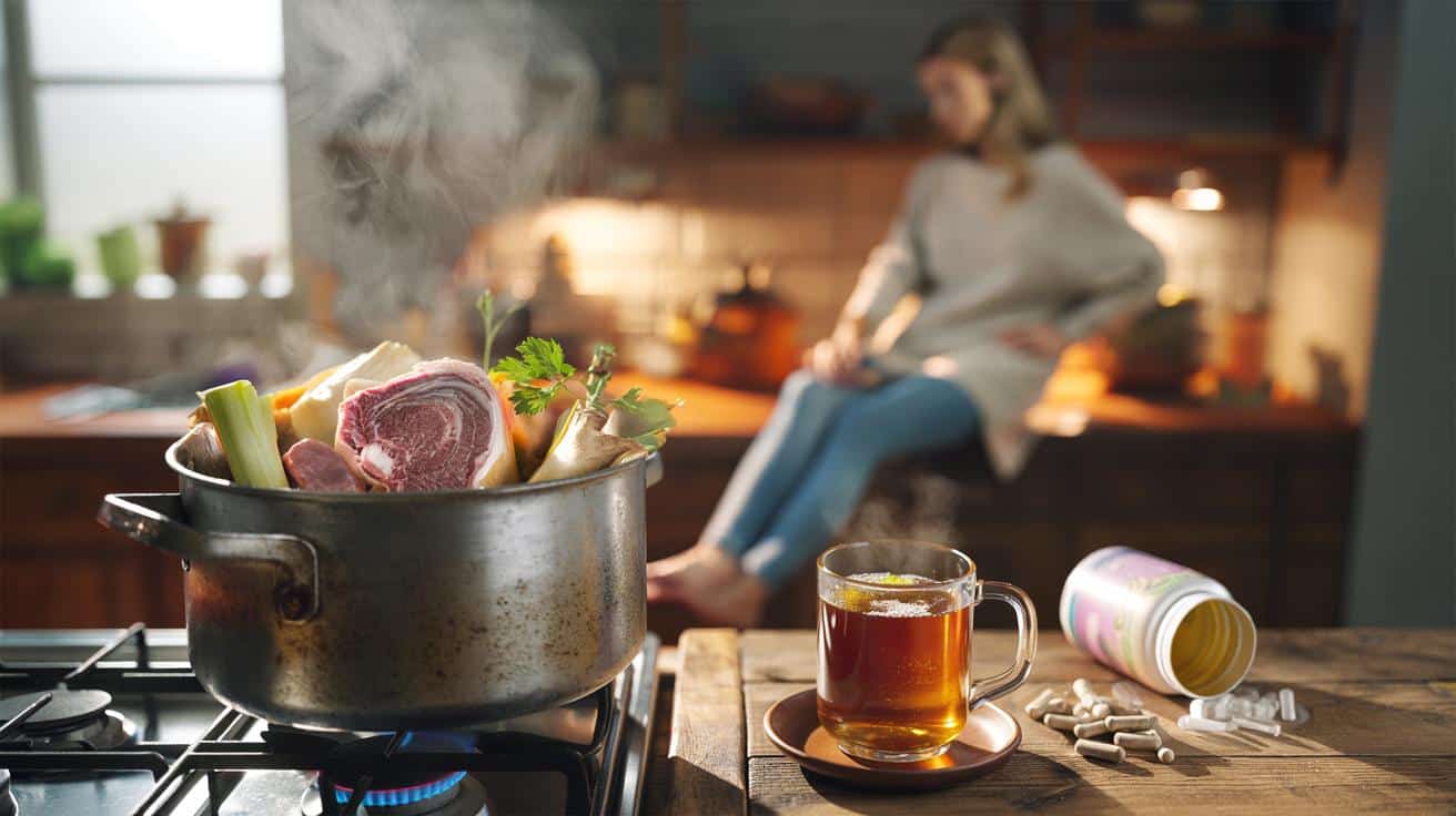 Ta technika gotowania zupy na kościach przez 12 godzin odbudowuje jelita lepiej niż drogich suplementów kolagenowych