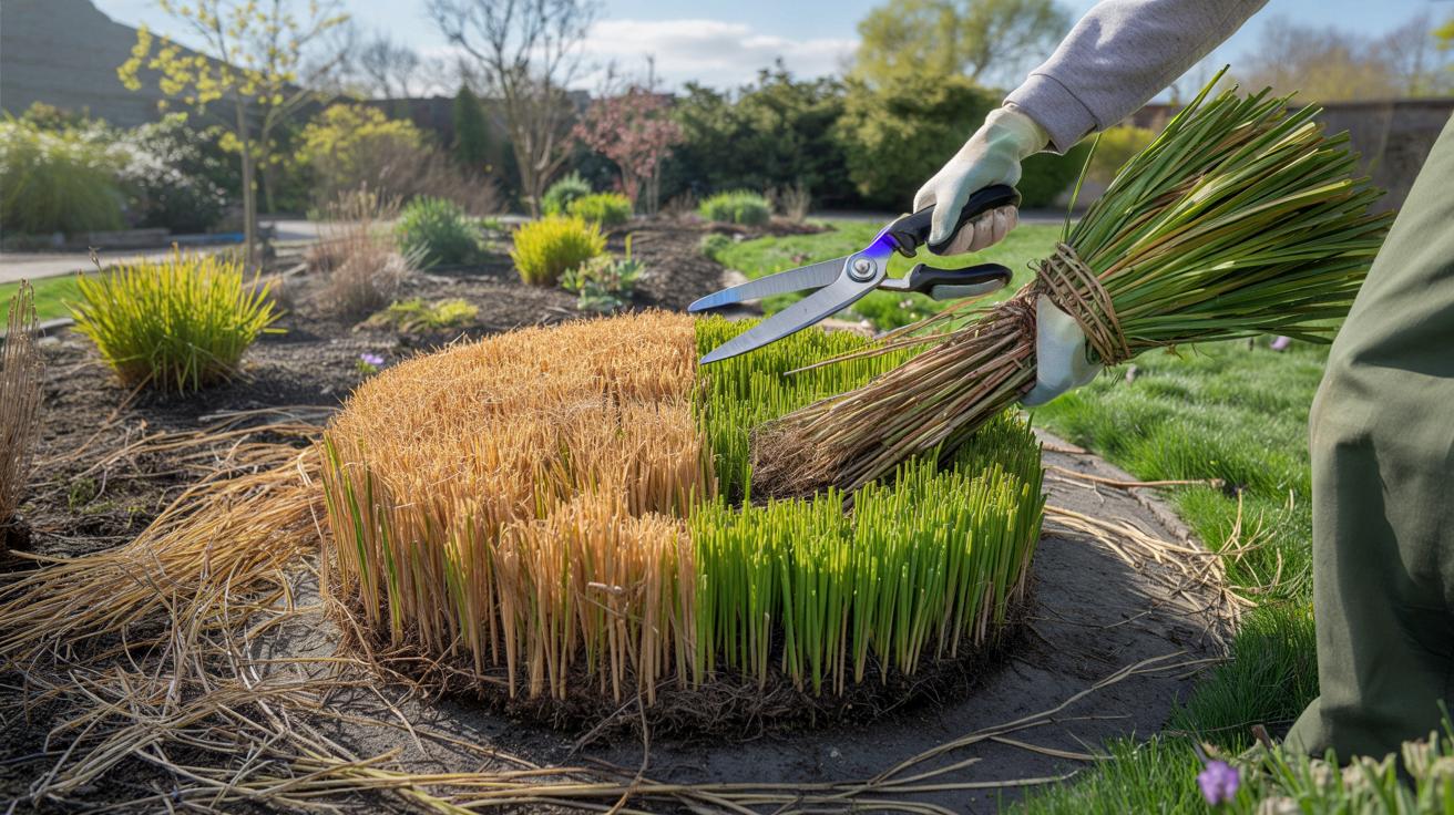 Dlaczego twoje ozdobne trawy ogrodowe są pożółkłe wiosną i kiedy przycinać je żeby były gęste przez całe lato