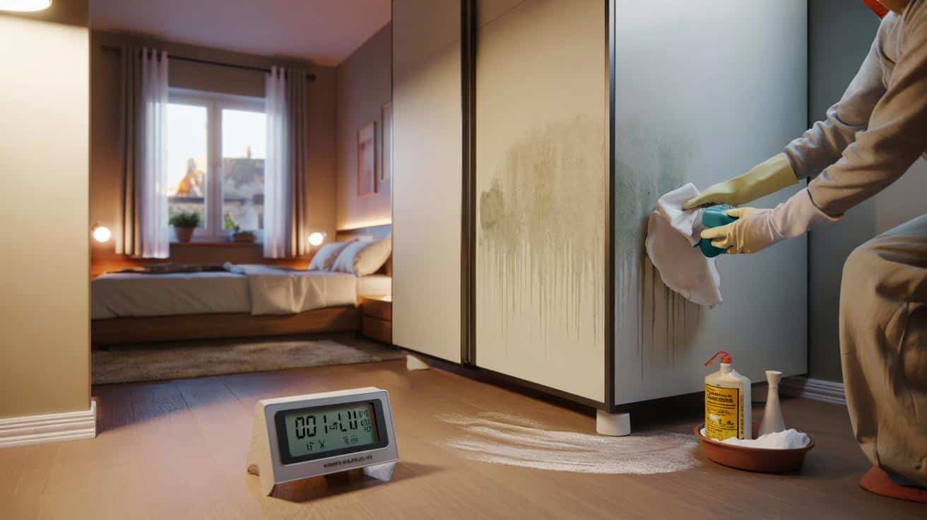 Ten domowy sposób na pleśń za szafą w sypialni który działa bez chemii i bez malowania ścian od nowa samodzielnie