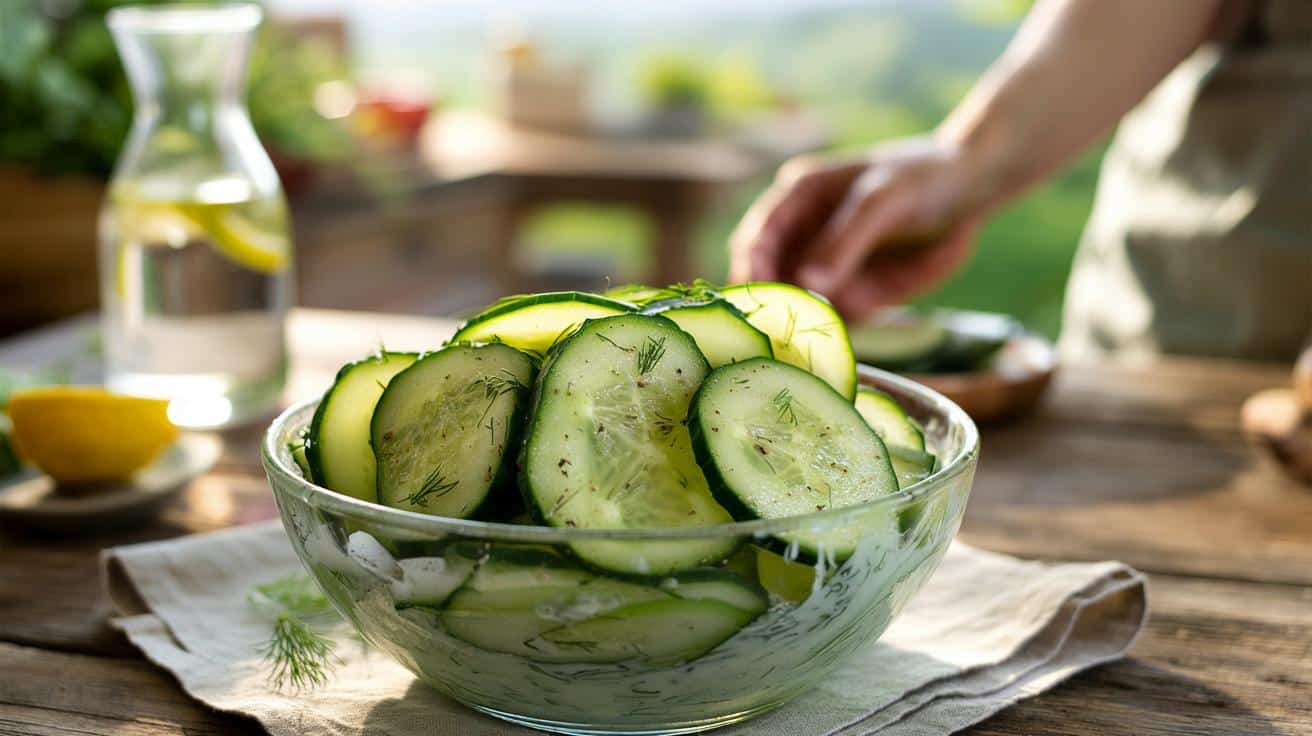 Jak zrobić prostą sałatkę z ogórka która jest świeża i chrupiąca