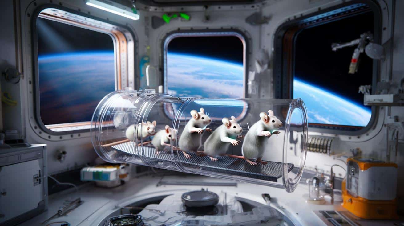 24 myszy na orbicie. Naukowcy sprawdzili, w jakiej grawitacji mięśnie zaczynają słabnąć