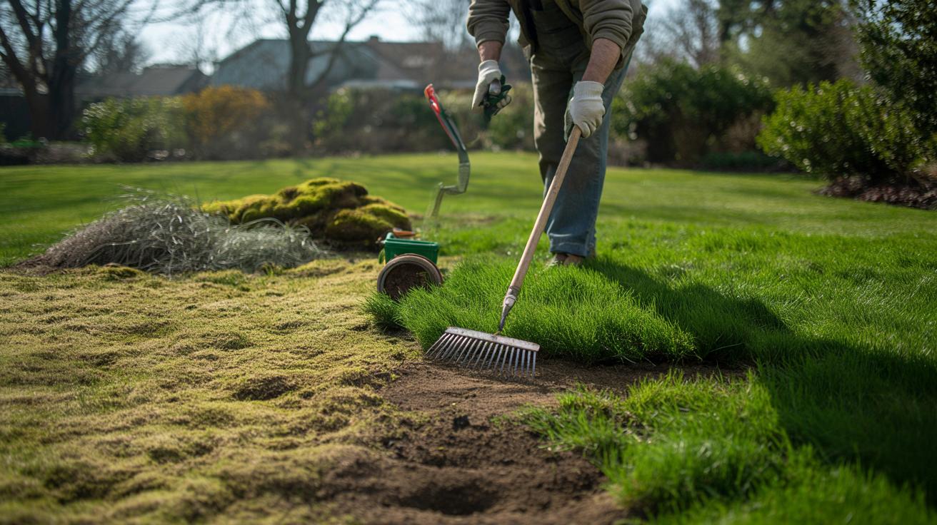 3 marcowe prace, po których trawnik robi się gęsty i bez mchu