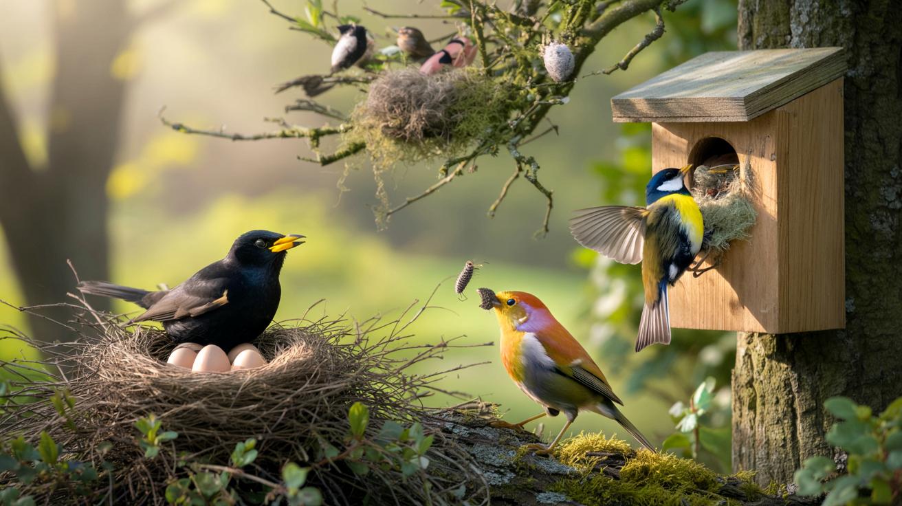 4 ptaki, które właśnie gniazdują w ogrodach wiosną – na co zwrócić uwagę