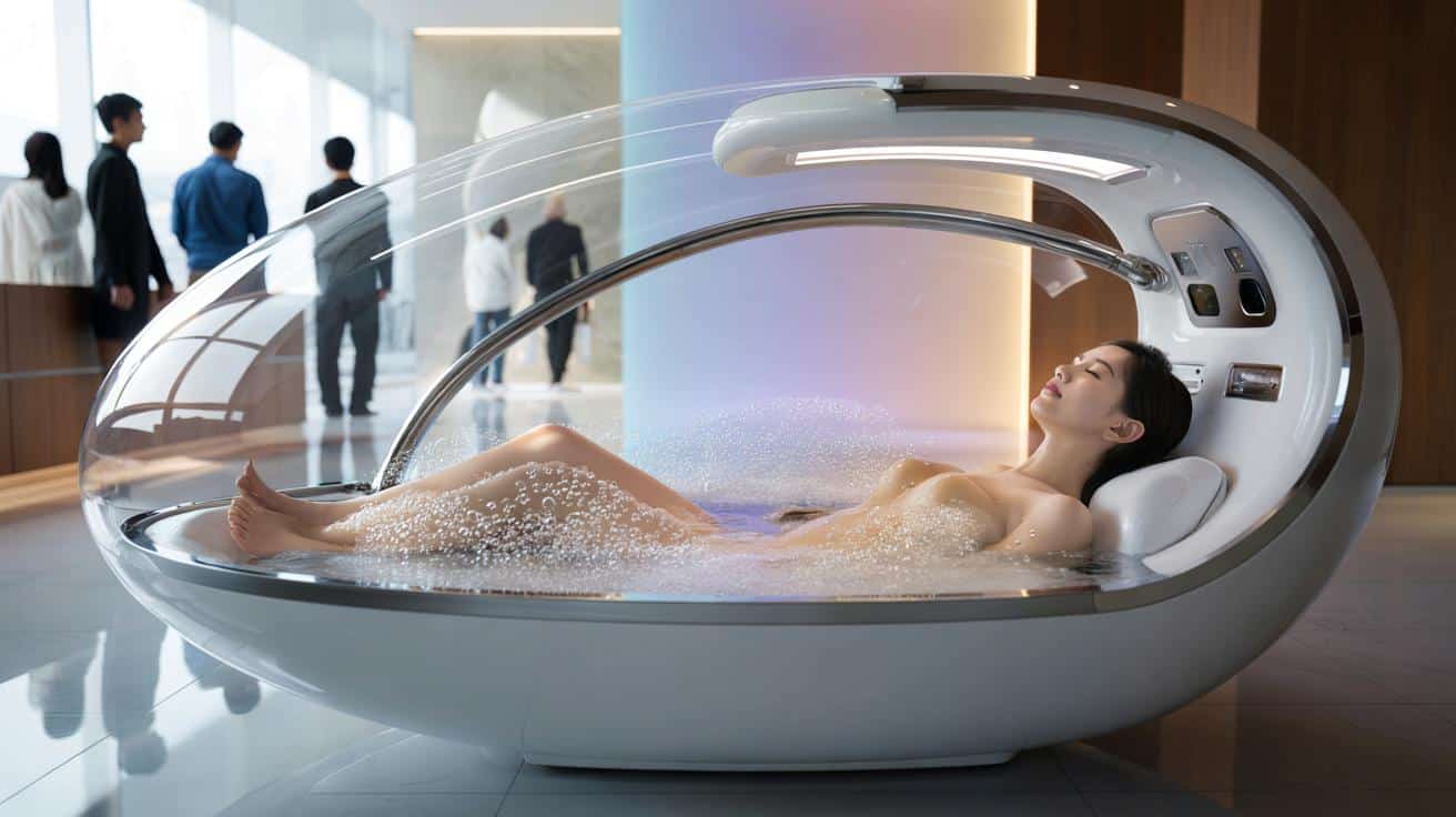 40 tysięcy chętnych na „pralkę do ludzi”. Tak działa kapsuła myjąca z AI