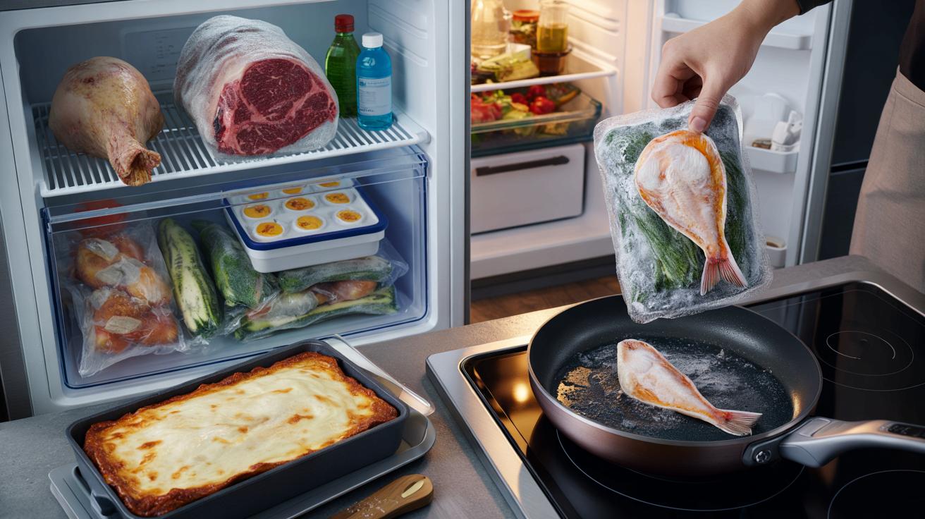 5 produktów z zamrażarki, których nigdy nie wrzucaj prosto na patelnię