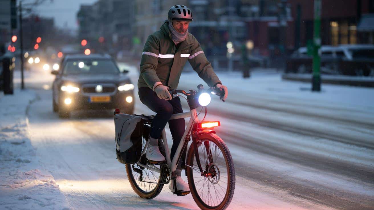 5 zimowych trików dla rowerzystów: jak nie wywalić się na lodzie