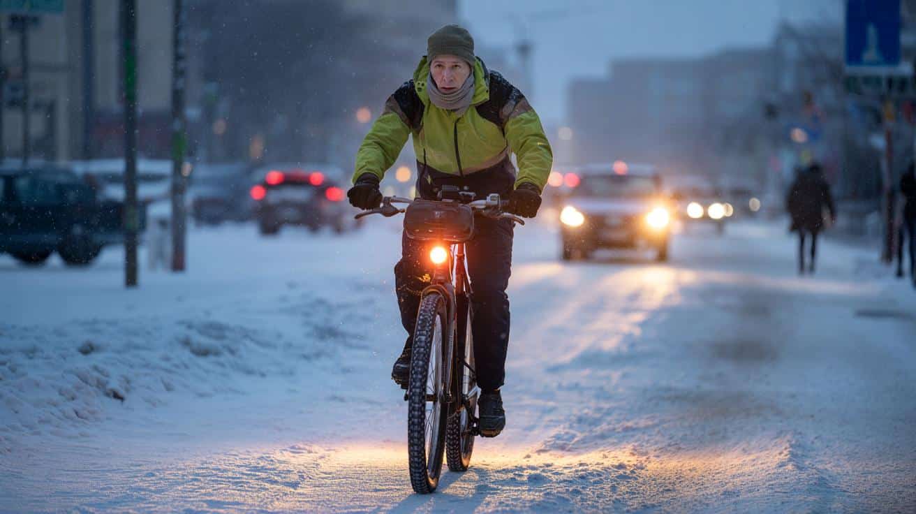 5 zimowych trików, które uratują cię na rowerze na śniegu i lodzie