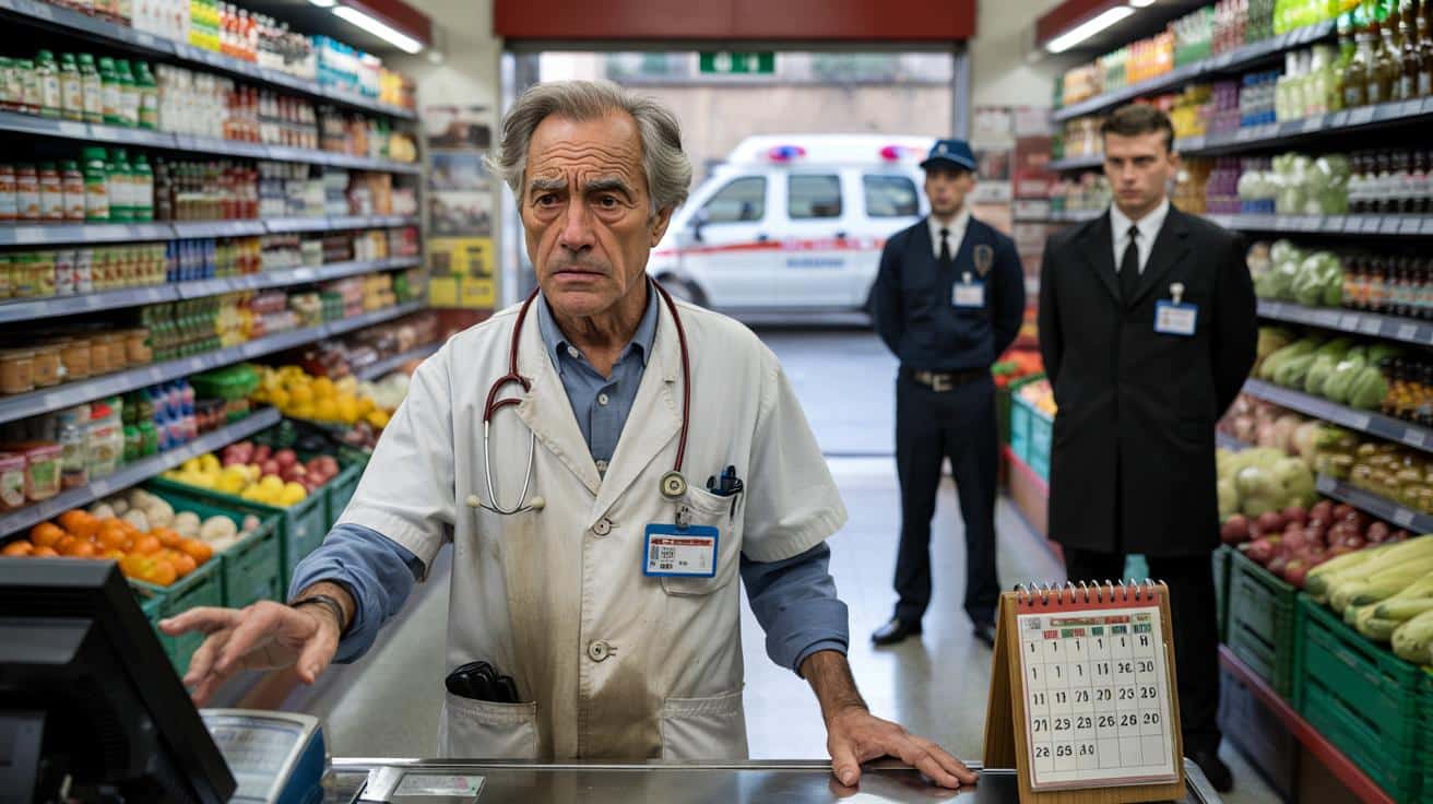 68‑letni pielęgniarz zamiast jeździć do chorych pracował w swoim markecie