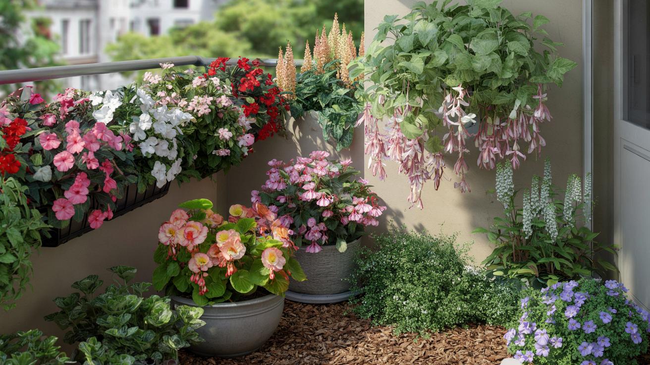 7 kwitnących hitów do cienia, które rozjaśnią balkon przez całe lato