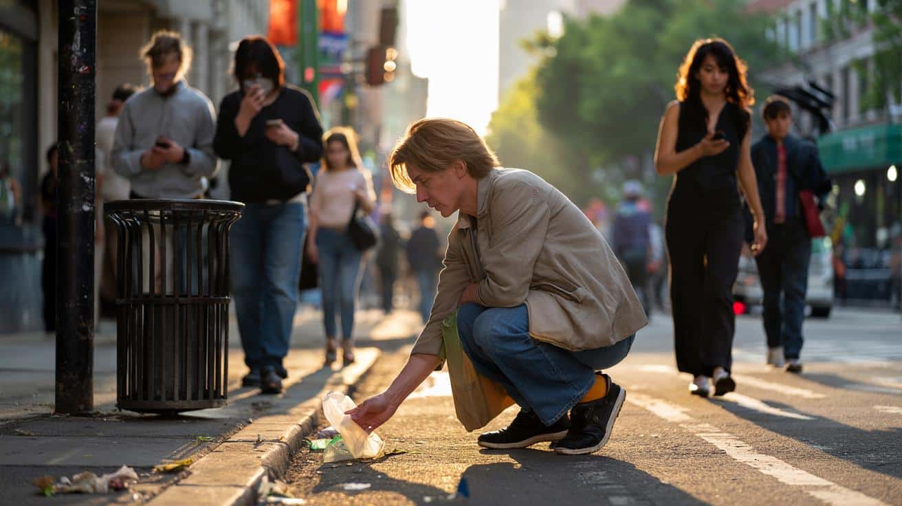 7 rzadkich cech ludzi, którzy podnoszą śmieci, gdy nikt nie patrzy