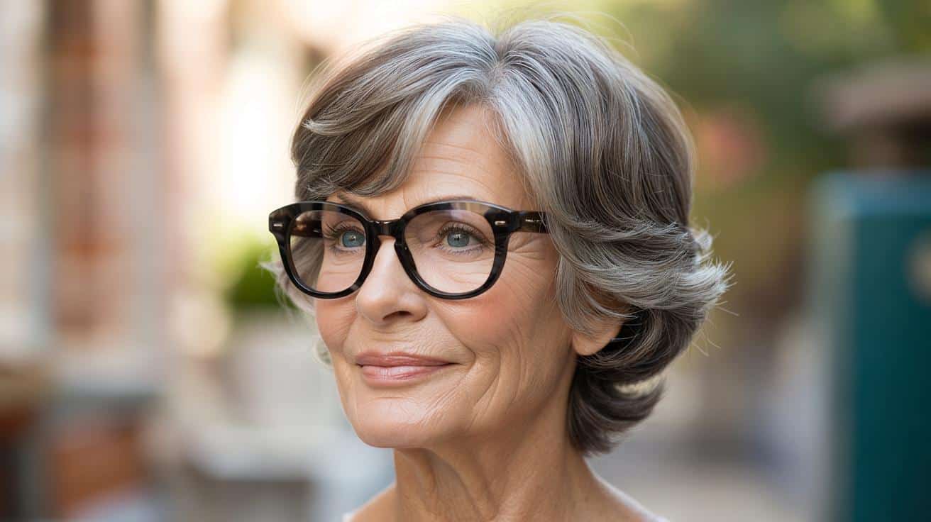 Po 70. urodzinach i w okularach? Ta krótka fryzura odmładza twarz