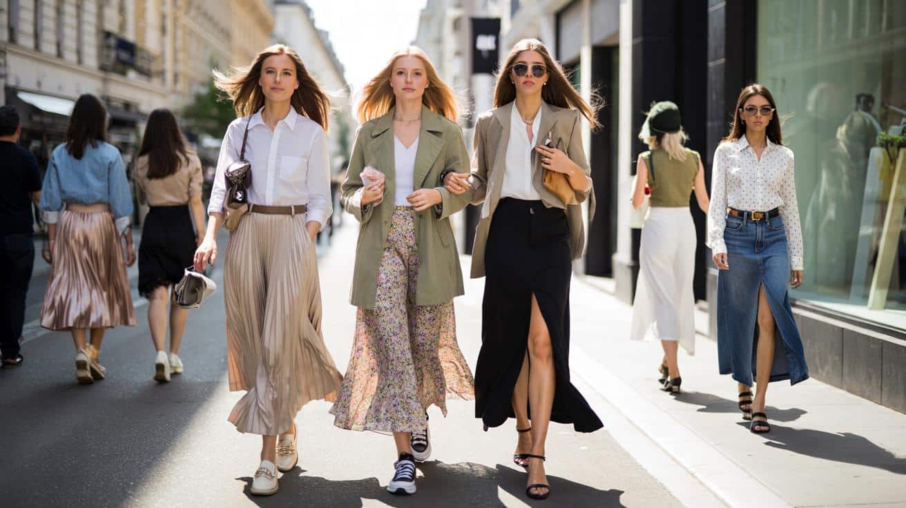 9 długich spódnic z Zary, Mango i H&M, które zrobią wiosnę w twojej szafie