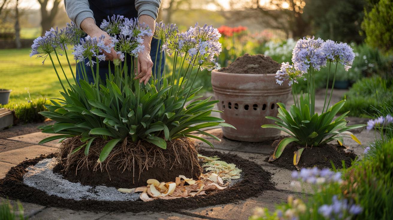 Agapanty z kwiatami jak z katalogu: jeden marcowy trik zmienia wszystko