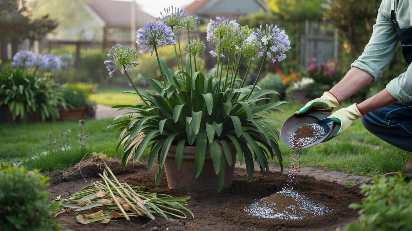 Agapanty z kwiatami jak z pocztówki: jeden zabieg przed końcem marca