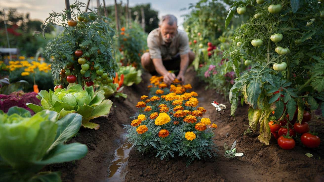 Dlaczego doświadczeni ogrodnicy sadzą aksamitki między warzywami i jak wpływa to na plony oraz ochronę przed szkodnikami