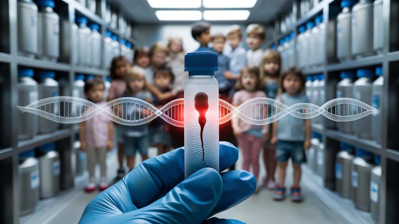 Anonimowy dawca nasienia powiązany z 200 dziećmi miał groźną mutację genu