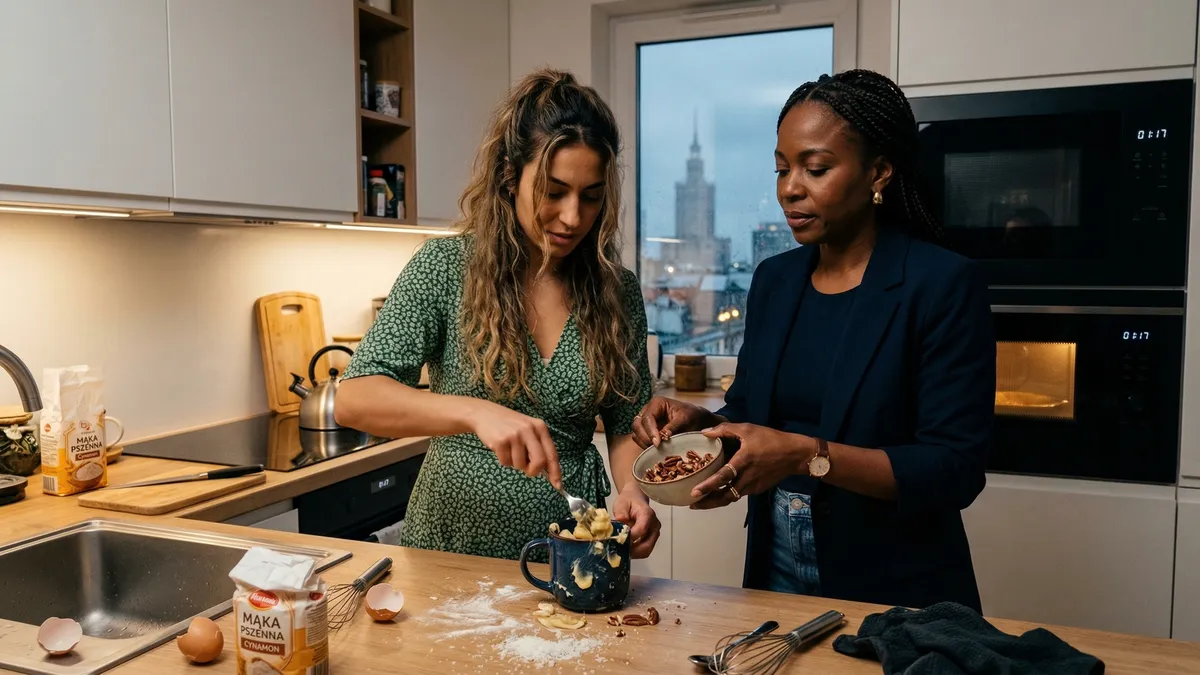 Ciasto w kubku: bananowy keks z mikrofalówki gotowy w 3 minuty