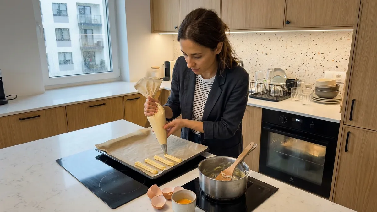 Domowe eklerki jak z cukierni: prosty przepis na ciasto parzone i krem waniliowy