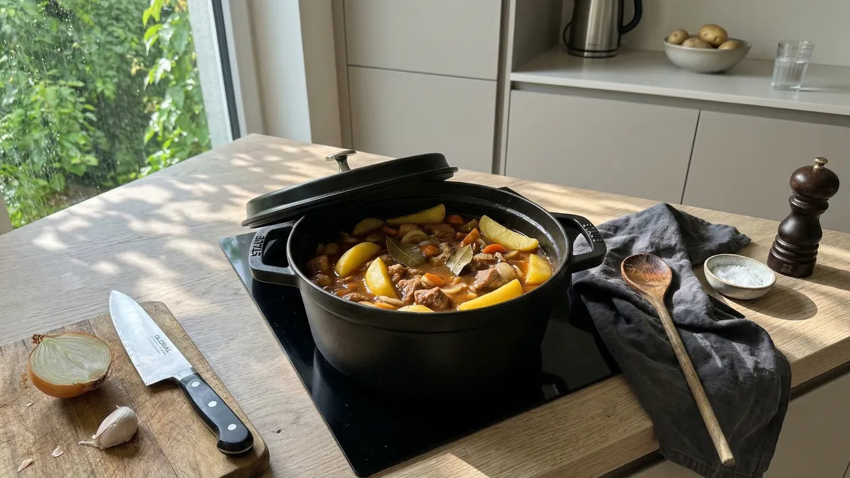 Duszone ziemniaki z mięsem bez papki: prosty trik, który zawsze działa