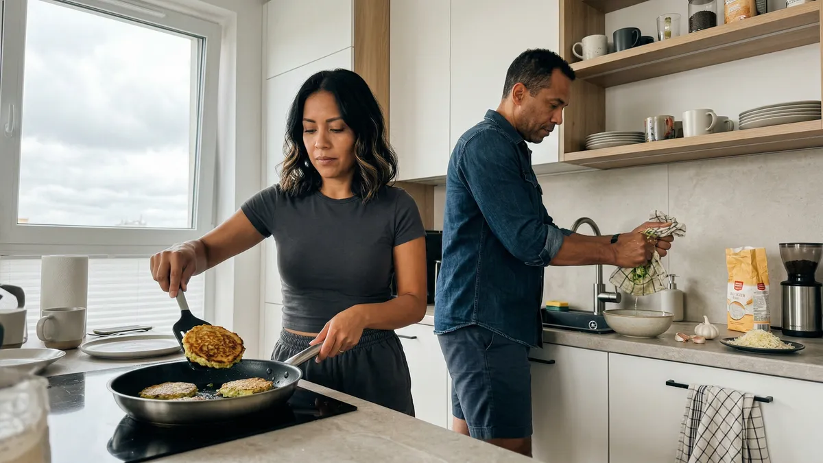 Dwa szybkie przepisy na placki: wytrawne z cukinii i słodkie racuszki z jabłkiem