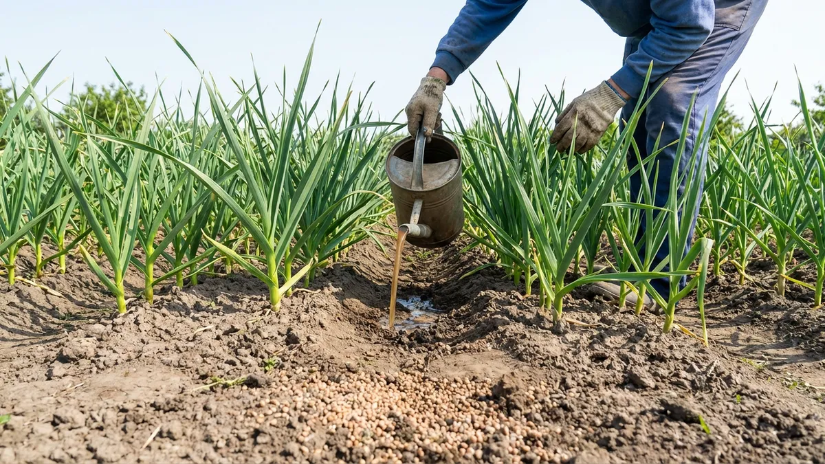 Jak podkarmić czosnek w fazie zawiązywania główki, żeby był duży i twardy