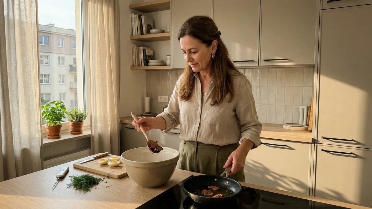 Jedna miska, mocny smak: sałatka „kozacka” z wątróbką, kapustą i marchewką po koreańsku