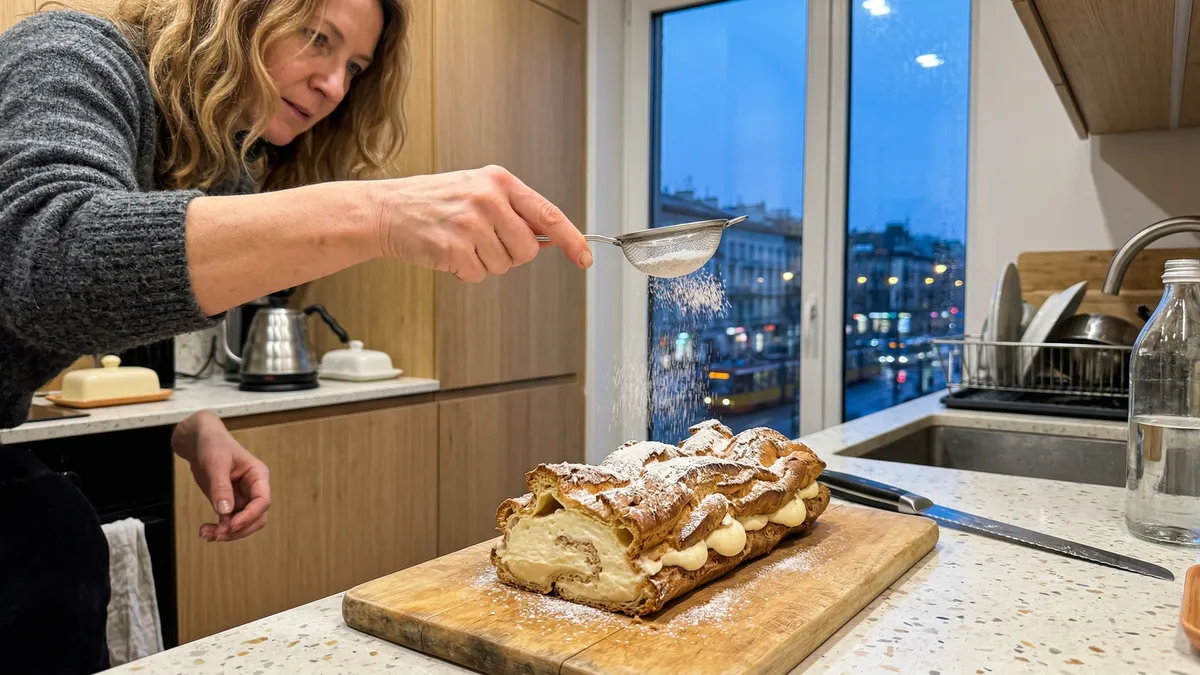Karpatka jak z cukierni: sprawdzony przepis na ciasto parzone i waniliowy krem