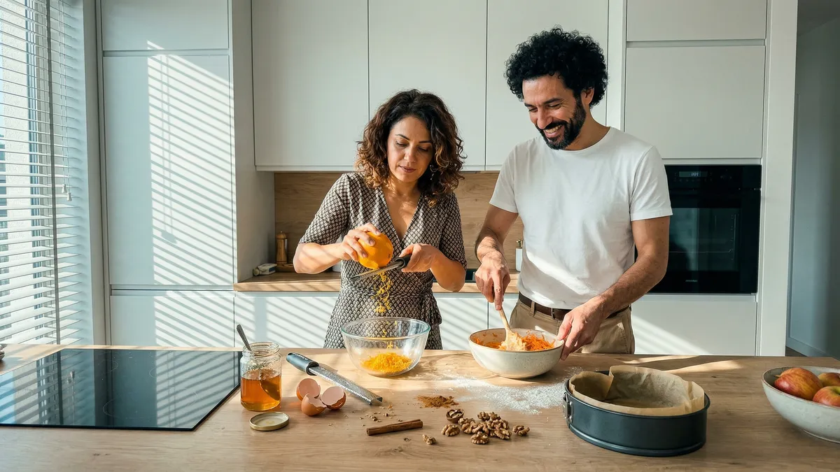 Keks marchewkowo-pomarańczowy z miodem, czyli wilgotne ciasto bez białego cukru
