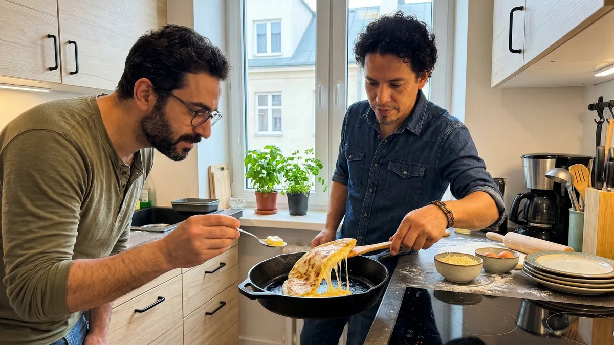 Khaczapuri na kefirze z patelni: szybki przepis bez drożdży i bez czekania