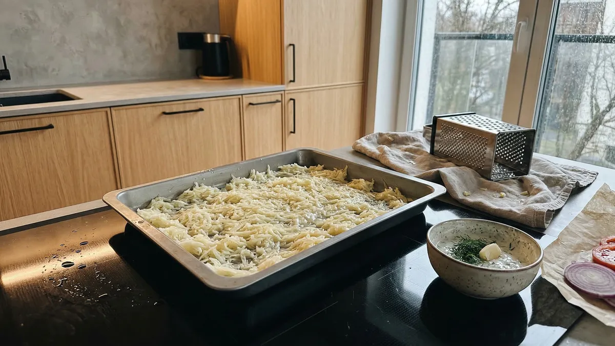 Mięso po francusku bez suchości: prosty trik z tartymi ziemniakami na spodzie