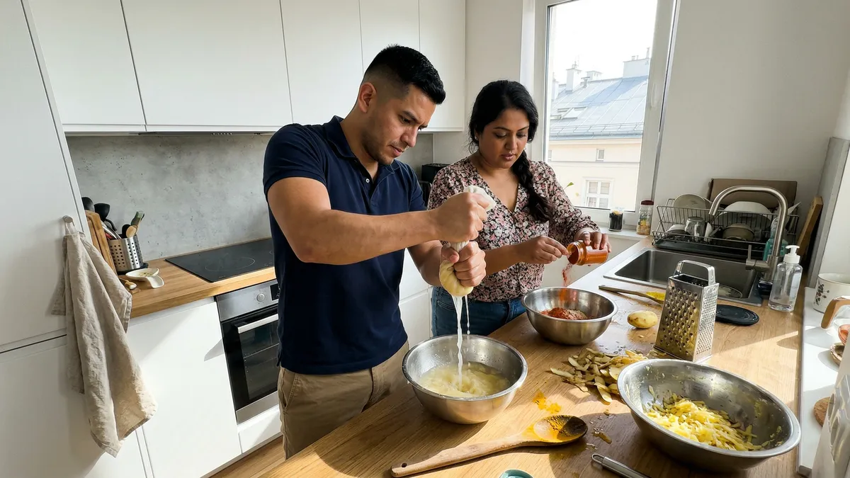 Mini-placki ziemniaczane „Paprikaši” z piekarnika – prosty trik na chrupiącą skórkę