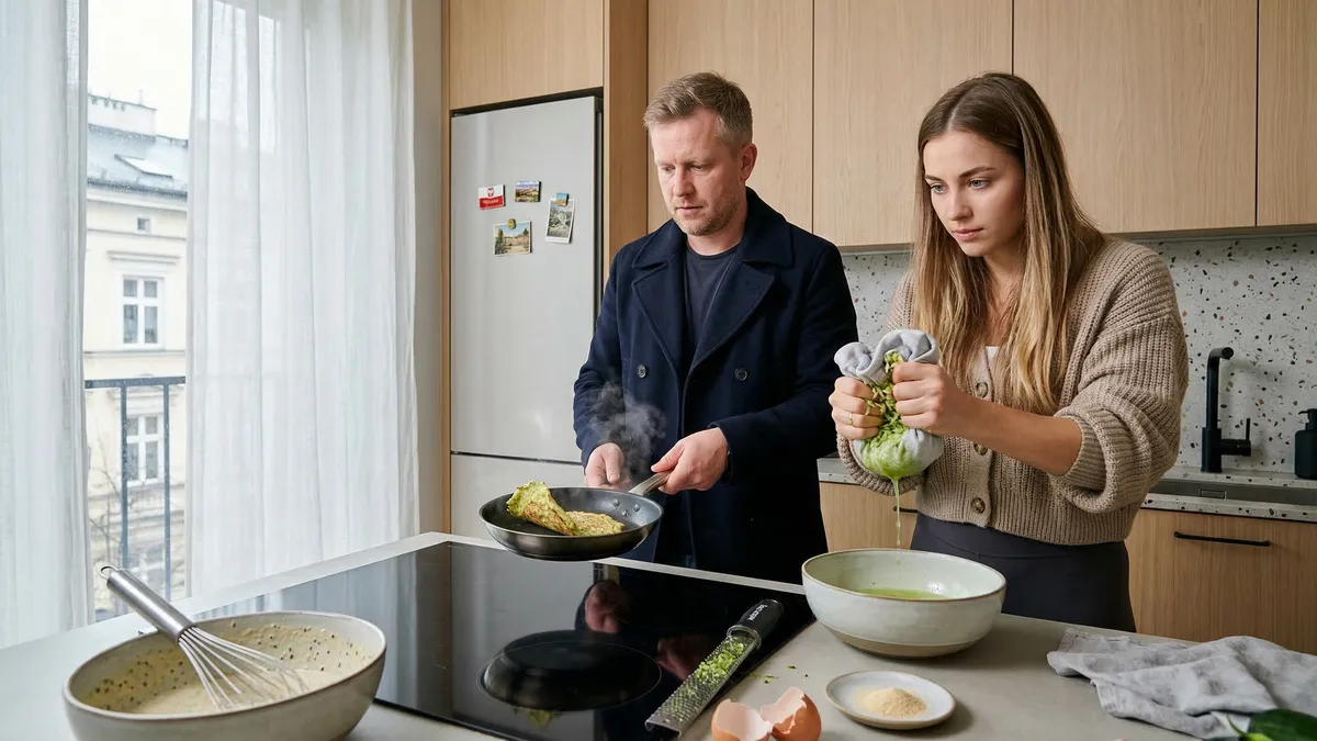 Naleśniki z cukinii: prosty przepis na miękkie, złociste placki