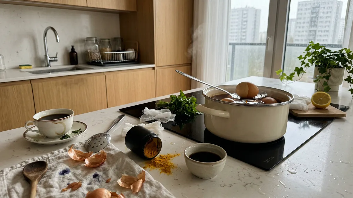 Naturalne barwienie jajek na Wielkanoc: 5 kuchennych barwników i sprawdzone czasy