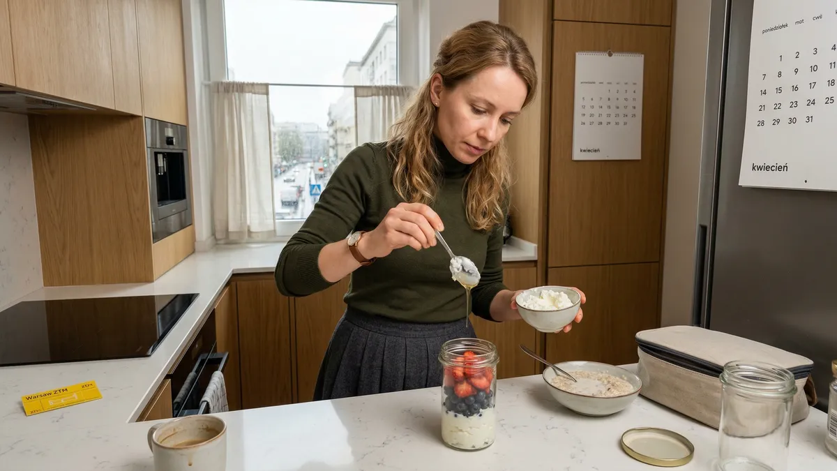 Owsianka w słoiku do pracy: szybkie śniadanie bez gotowania na cały tydzień