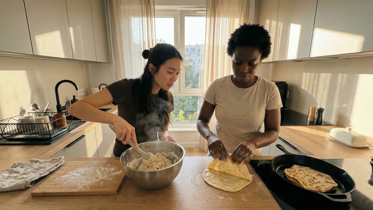 Placki na wrzątku: przepis na miękkie, warstwowe placki z patelni