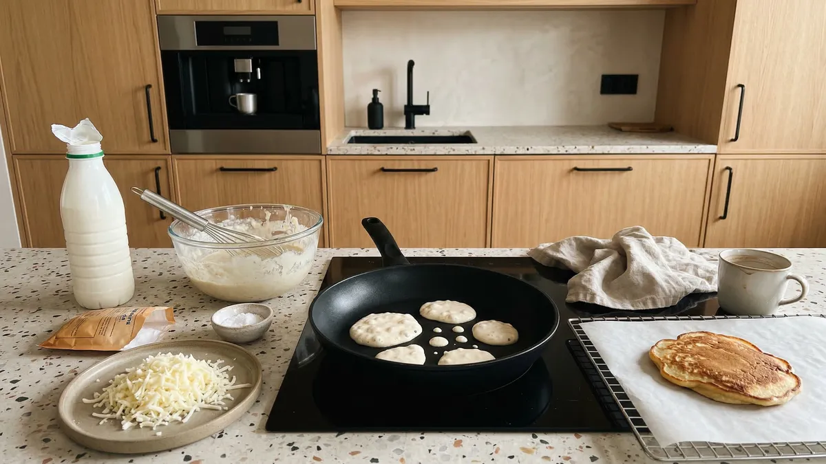 Puszyste naleśniki na kefirze z serem w 15 minut – prosty przepis na szybkie śniadanie