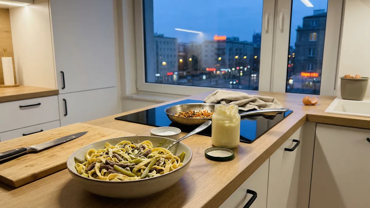 Sałatka ministerska z wołowiną i jajecznymi naleśnikami, która zawsze robi wrażenie