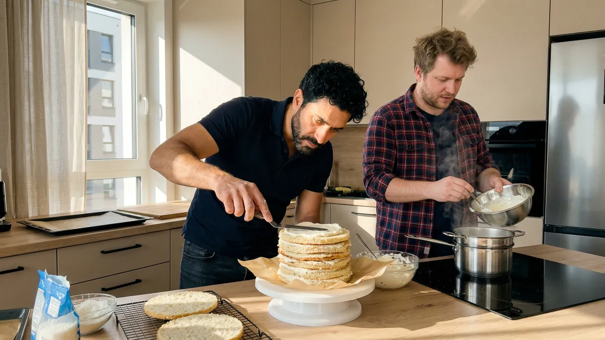 Tort kokosowy jak z cukierni: przepis na 6 cienkich blatów i lekki krem