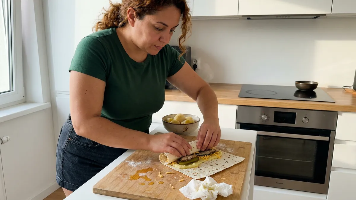 Truboczki z lawaszu ze szprotem i ogórkiem, czyli imprezowa przekąska w 15 minut