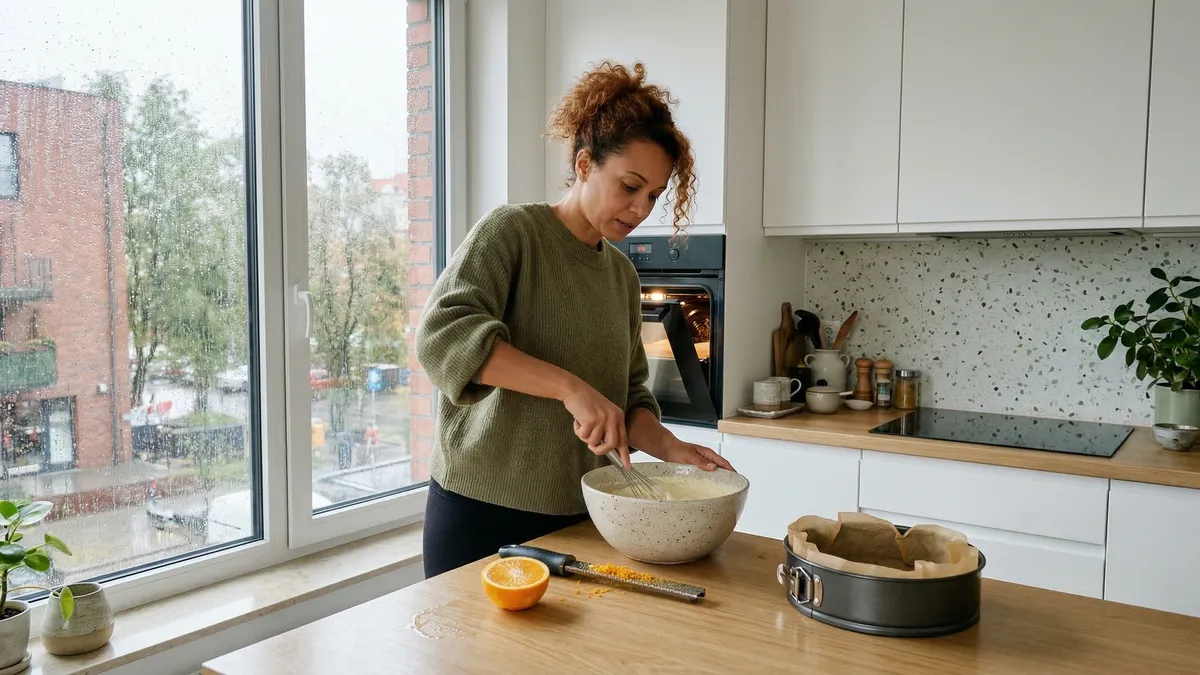 Twarożnik bez spodu z pomarańczą: prosty przepis z jednej miski