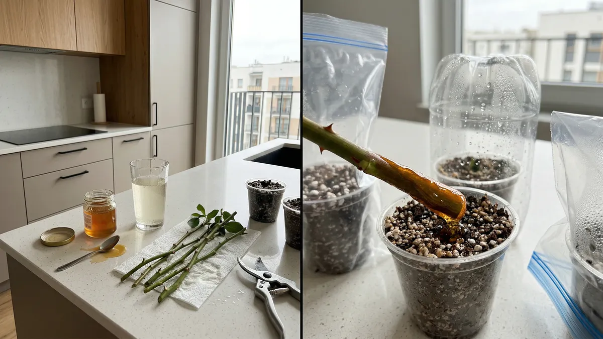 Ukorzenianie róż w miodzie: co działa naprawdę, a co jest mitem o 3 dniach