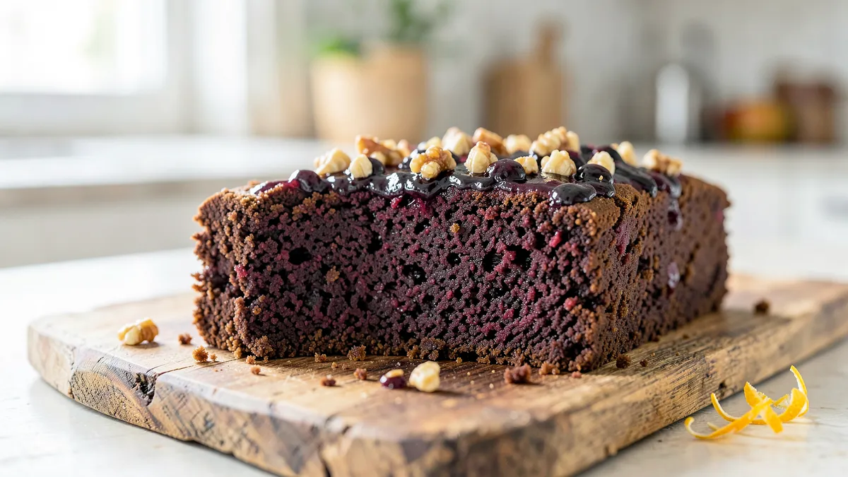 Wilgotne postne ciasto czekoladowe z burakiem bez jaj i nabiału