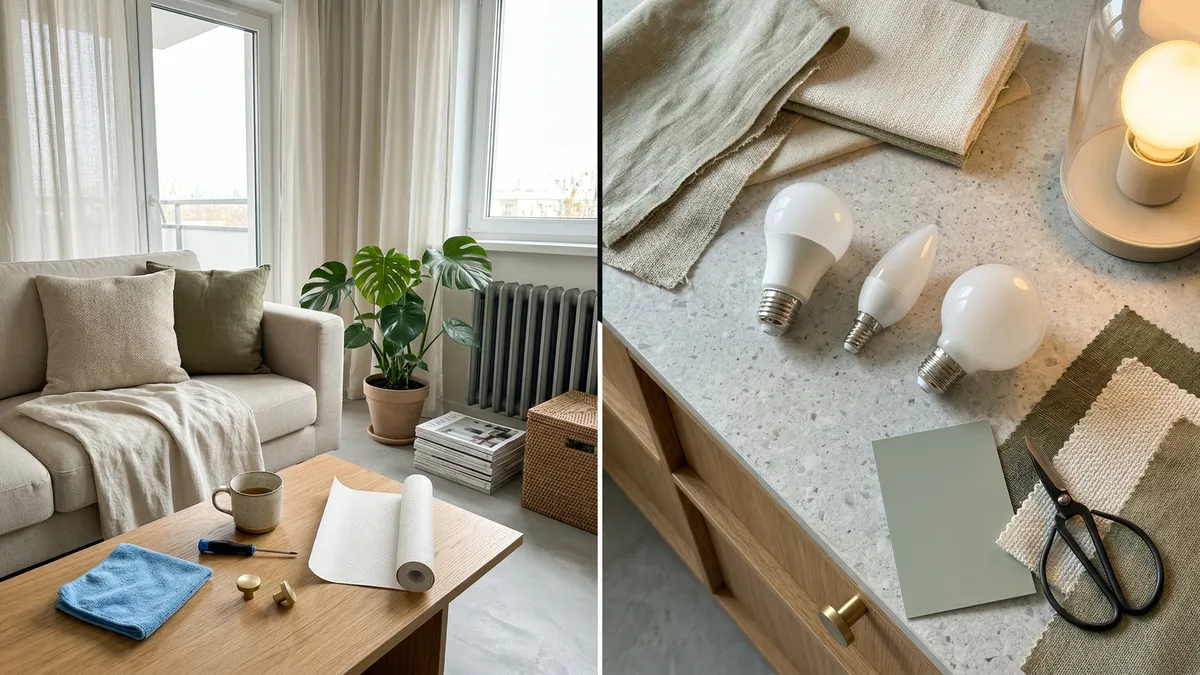 Wiosenne odświeżenie mieszkania tanim kosztem: 7 sposobów bez remontu