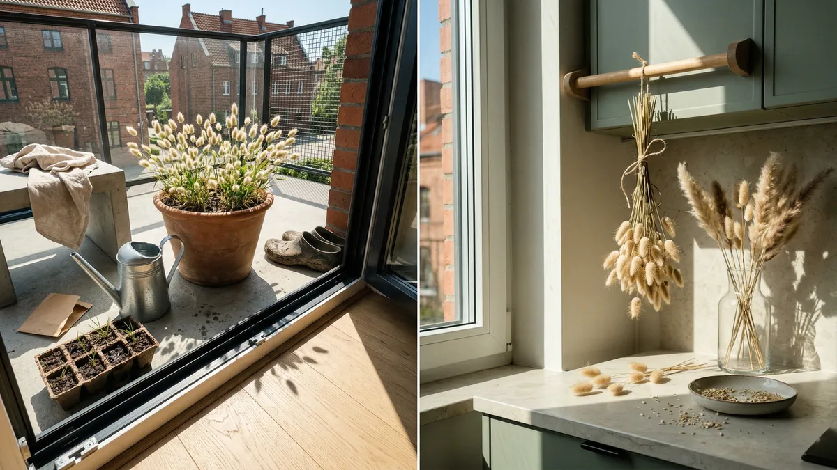 Wystarczy trafić w jeden termin — zajęczy ogonek (lagurus): siew, miejsce i suszenie kłosów