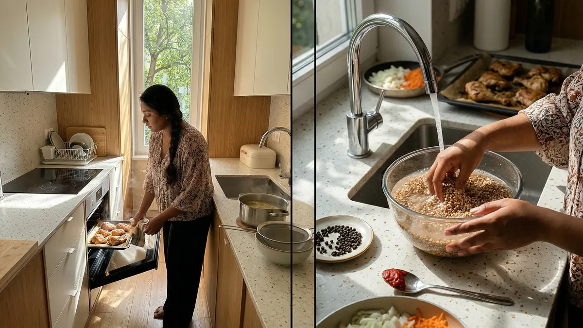 Zupa gryczana z pieczonym kurczakiem – prosty przepis na sycący obiad