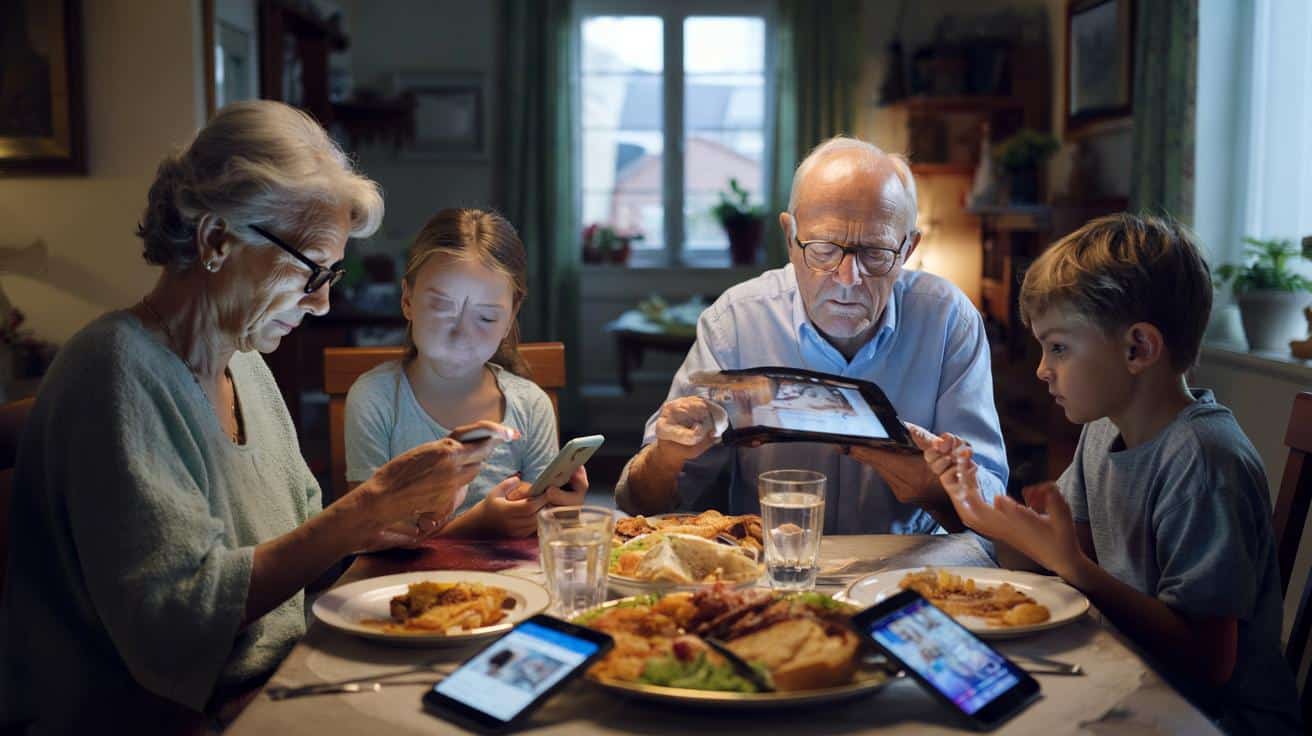 Babcia nie odkłada telefonu przy obiedzie? Dziadkowie uzależnieni od ekranów niepokoją wnuki
