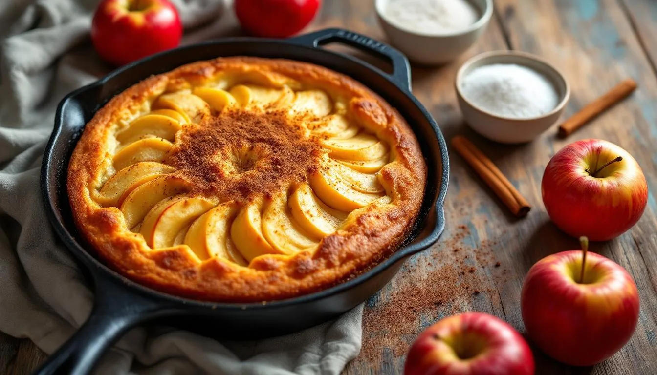 Bez miksera i bez piekarnika, ten przepis na ciasto jabłkowe na patelni w 15 minut