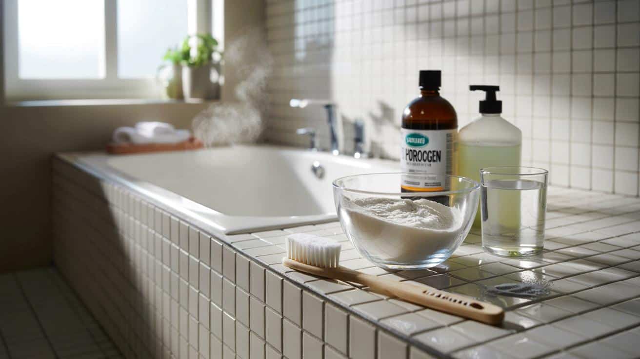 Białe fugi bez szorowania godzinami : prosty domowy mikst do łazienki