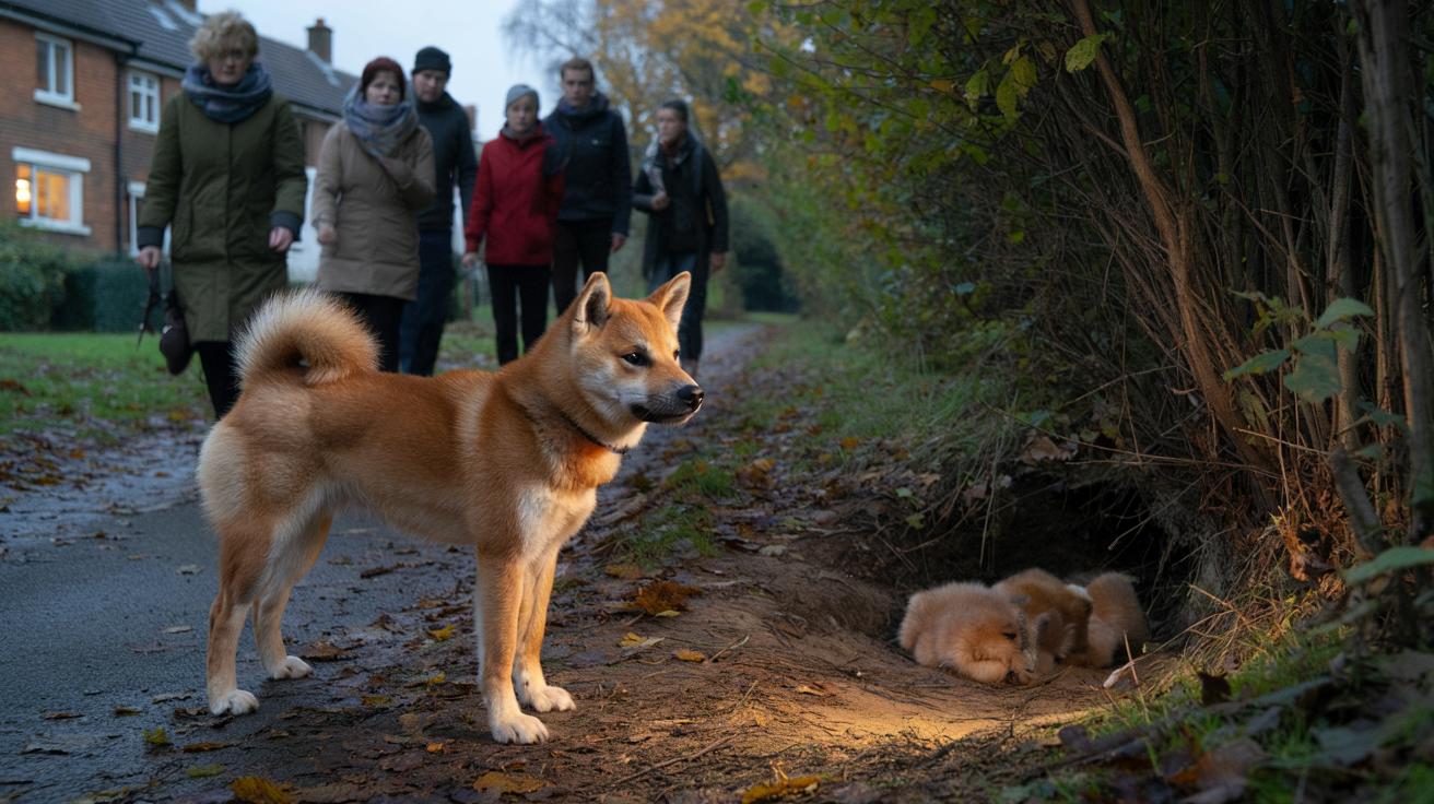 Sąsiedzi zaczęli śledzić bezpańską suczkę. Finał tej historii zaskoczył całą okolicę